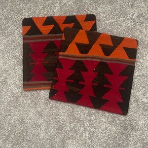 Handvowen Vintage Turkish Kilim Pillow Covers w Zipper